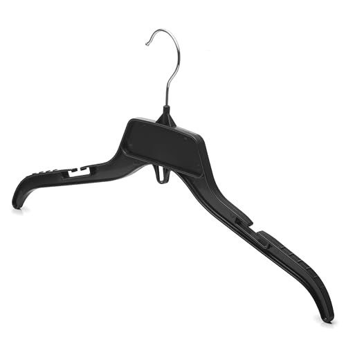 DEILSY™ Black Plastic Hangers 100 Pack Durable Slim Hangers - color: Black, size: 100