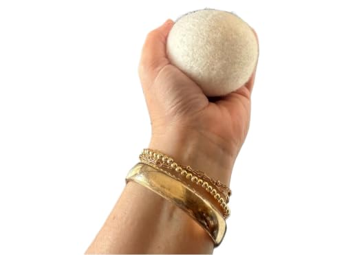 Wool Dryer Balls, 100% New Zealand Wool, Reusable, Natural Fabric Softener, 6 Pack