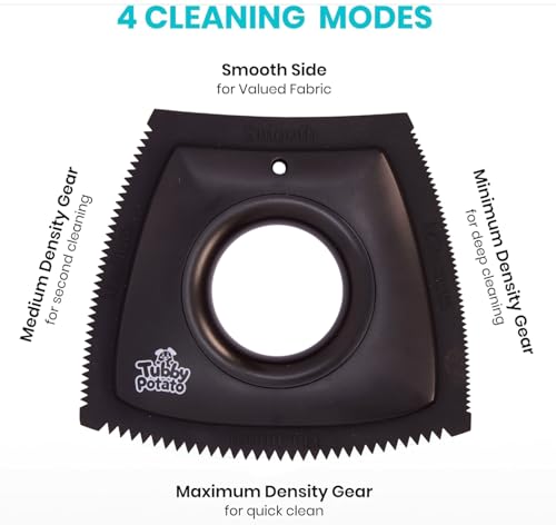 Tubby Potato™ Pet Hair Remover – Trapezoid Rubber Tool for Car Detailing, Carpet, Couch & Furniture | Dog & Cat Hair Remover for Car Interior, Upholstery, and Lint Cleanup
