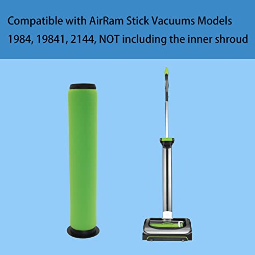 2 Pack AirRam Filter Compatible with Bissell AirRam Stick Vacuums Models 1984, 19841, 2144, 21448