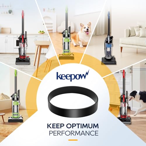 KEEPOW Vacuum Belt Compatible with Eureka Airspeed Compact Bagless Upright - size: 2*Belts