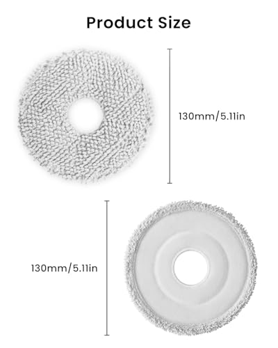 12Pack Microfiber Vacuum Mop Cloth Pad for Dreame X50 Ultra/L20 Ultra/L10s Pro/L10s Pro Gen2/X40 Ultra/for Mova P10/P50 Robot Vacuum,Replacement Part Washing Mopping Pad Mop Pad - color: X40 Ultra Mop12