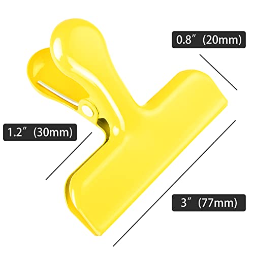 FINDMAG 8 Pack Bag Clips, Yellow Chip Bag Clips for Daily Kitchen Storage - color: Yellow, size: Set of 8