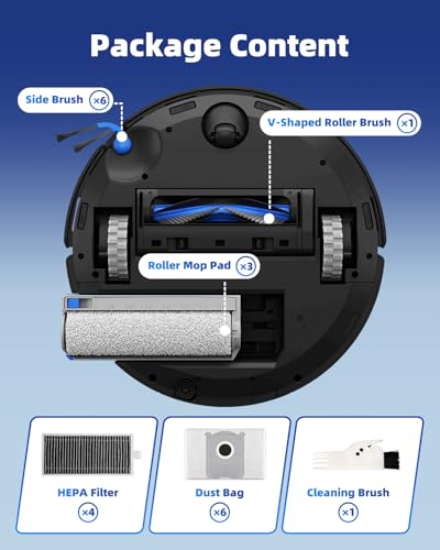 T80 Omni Replacement Parts for ECOVACS DEEBOT T80 OMNI / Yeedi M14 Plus - color: T80 Blue