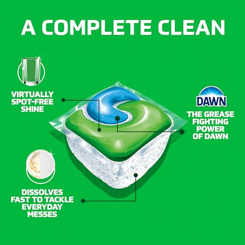 Cascade Complete Dishwasher Detergent Pods Fresh Scent Value Pack, Powerful Dishwasher Pods for Sparkling Clean Dishes, Grease-Fighting Dishwashing Detergent Tablets, 100 Count - size: 100 Count (Pack of 1), style: Upgraded Version