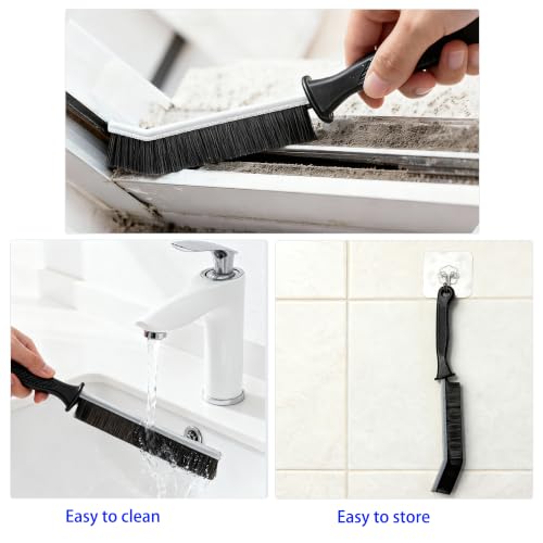 Crevice Cleaning Brush Set, Hard Bristle Grout Brush, 10-Pack