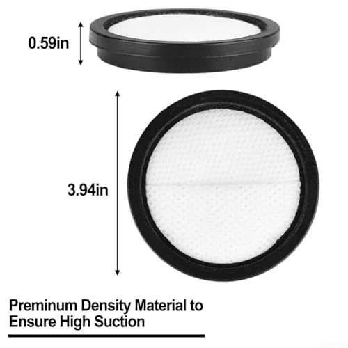 2PCS Filters Replacement For INSE I5 Corded & For V70 / V770 Cordless Vacuum Cleaner Accessories, Reusable Washable Motor Protection Vacuum Filters - color: white