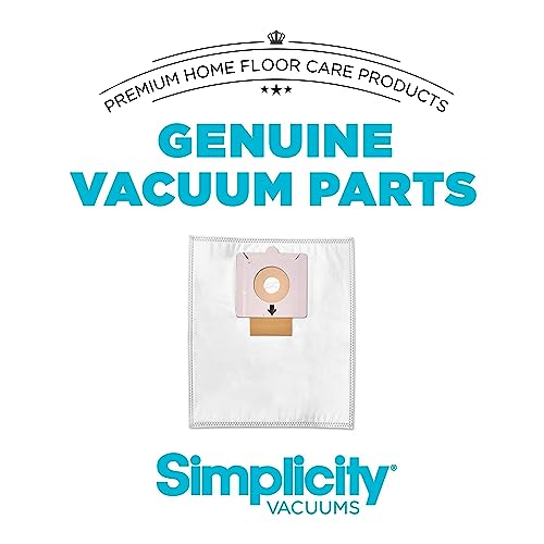 Simplicity Vacuums Replacement Vacuum Cleaner Bags for Scout and Scout Plus, Replacement Bags Made with HEPA Filter Media for Vacuum Cleaner Canister, SSH-6