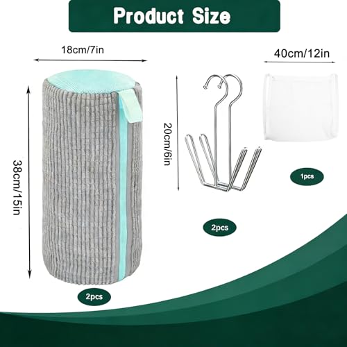 Shoes Washing Machine Bag(2 Pack),Reusable Laundry Bag for Washing Machine,Include 1 Dryer Mesh Bag and 2 Drying Racks,Shoes Bags with Durable Zipper for Sneakers and Canvas Shoes - color: Grey-2PCS