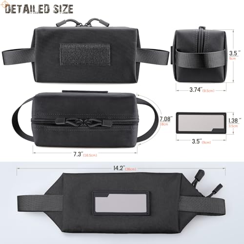 LIVANS 2 Pack Tactical Ammo Storage Bag for Bullet - color: Black-2 Pack