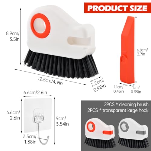 Window Track Cleaner Tool, 2 in 1 Groove Window Sill Cleaner Tool