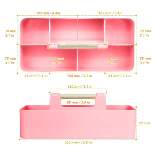 Baby Shower Caddy Plastic Nursery Portable Storage Organizer Pink - color: Pink