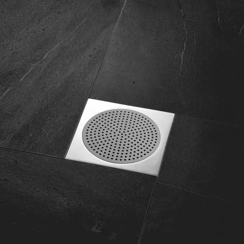 Round Drain Cover Grates 4.7"/12cm Dia Drain, 304 Stainless Steel Drainage Grate Cover Round Replacement Floor Drain Strainer for Shower, Bathroom Floor, Balcony, and Outdoor Garden Drains - size: 4.7"/12cm