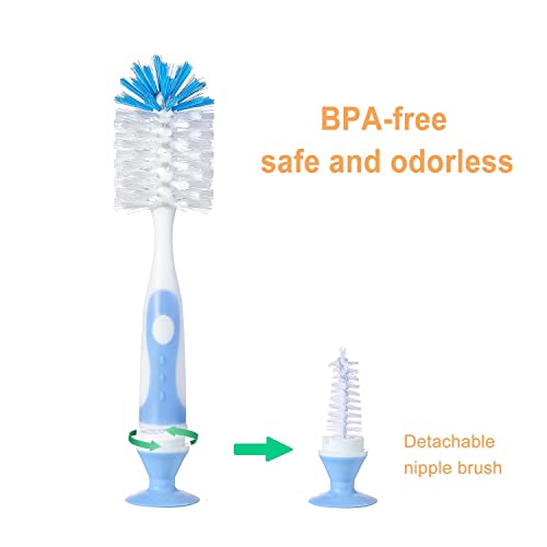 Chemimoso Baby Bottle Brush, Water Bottle Brush Cleaner, Cup Brush - color: Grey 2