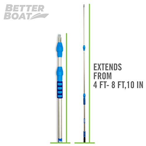 Extension Pole, Telescoping Rod, 4 to 9 ft Extendable Deck Brush Handle - style: 4 FT to 9 FT
