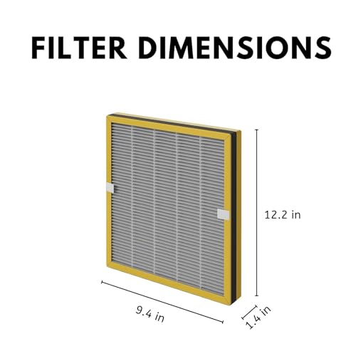 Nispira 1-Pack TT-AP002 True HEPA Replacement Filter Compatible with TaoTronics TT-AP002 Air Purifier Activated Carbon Removes Odor