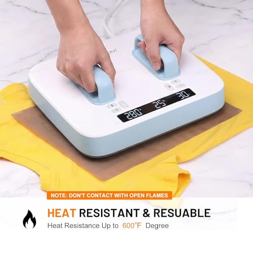 HTVRONT Teflon Sheets for Heat Press - 12" x 8 FT Non Stick PTFE Teflon Sheets Reusable Teflon Paper Roll Heat Resistant Teflon Mat - size: 12" x 8 FT 1 roll
