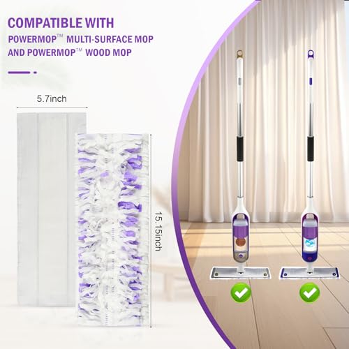 15 Pack Moping Pads Refills for Power Mop™ Multi-Surface Mop & Wood Mop - size: Multi-15
