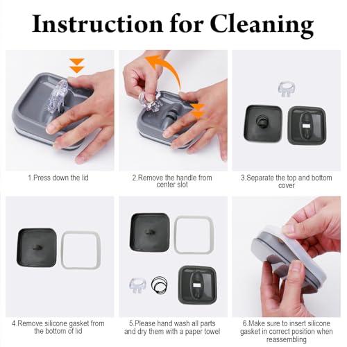Dishwasher Pod Holder with Lid Laundry Pods Organizer 2.3L Large Capacity Airtight Food Storage Container, Clear Plastic Pantry Organization