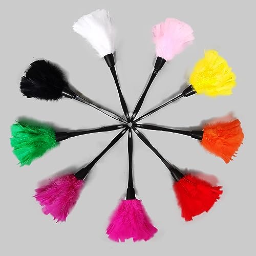 Turkey Feather Dusters for Cleaning Home Blinds Kitchen car Office, Eco-Friendly Reusable (2 pcs White) - color: White