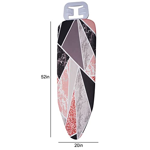 Ironing Board Cover, Thick Padding Heat Reflective Ironing Board Covers, Fits Large & Extra Large Size Iron Boards, 52 x 20 Inches Marbling #2 - color: Marbling #2