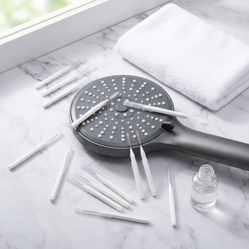10 Pcs Shower Head Cleaning Brush, Shower Head Cleaner Tool with Cap, Multifunctional Shower Head Cleaning Brushes for Household Bathroom - White Style 2 - color: White, Style 2