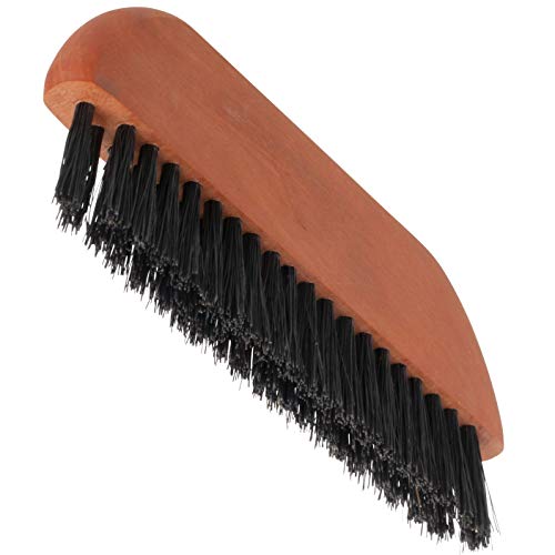 Redecker Natural Pig Bristle Pocket Clothes Brush with Oiled Pearwood Handle, 5-1/2 inches, Versatile Compact Hand Brush Removes Lint, Pilling and Debris from Garments, Made in Germany