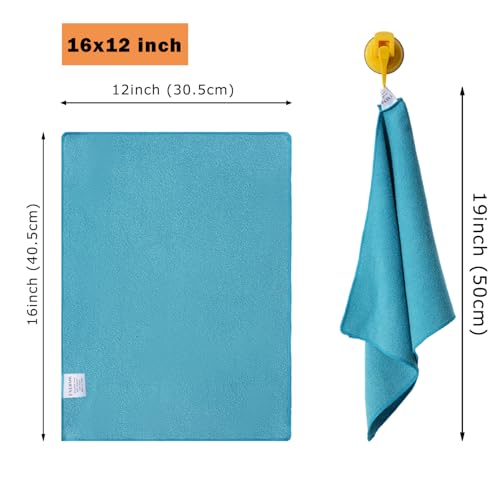 Microfiber Cleaning Cloths for House;Reusable Cleaning Towels Rags for Kitchen;Washable Lint Free,Streak Free,Non-Abrasive,Pack of 6;16"x12"
