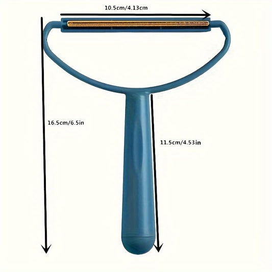 1PCS Portable Lint Remover Dual Sided Brush for Fabrics, Clothing and Sweaters, Easy Clean Tool for Coats, Upholstery, Bedding, Orange - color: Orange