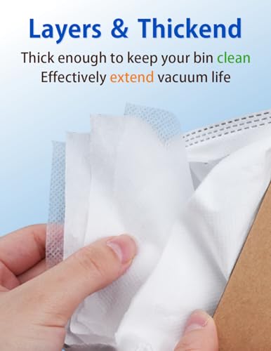L60 L50 Replacement Dust Bags Fit for Eufy L60 L50, Eufy L60 L50 SES, Eufy L60 Hybrid Robot Vacuum, 2.7L High-Capacity Replacement Parts, Durable Quality Dust Bags Accessories(10 Pack)