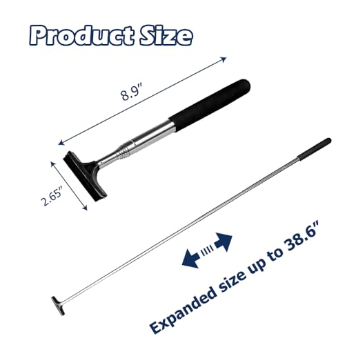 Car Side Mirror Squeegee (Black) - color: Black