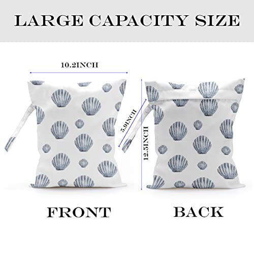 Wet Bag, Wet Dry Bag, Wet Bag for Swimsuit, Travel, Beach, Pool, Diapers, Dirty Yoga Gym Clothes, Makeup Bag, Waterproof Reusable Beach Bag Ocean Decor Starfish Sea Horse Anchor - color: starfish-02