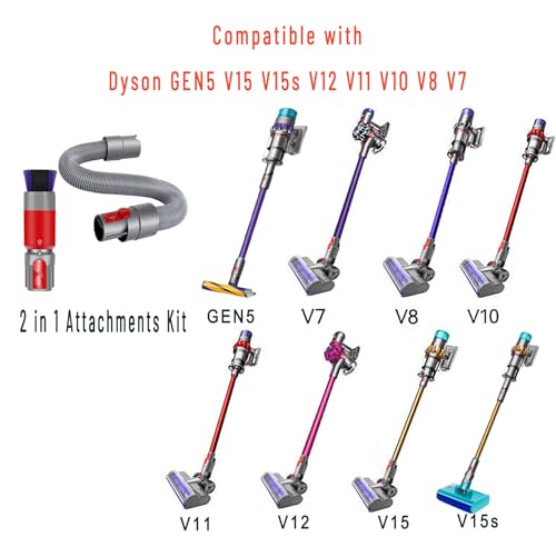 Scratch-free Dusting Brush & 63" Extension Hose for Dyson Vacuum - style: Dusting Brush & Extension Hose