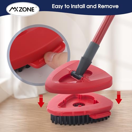 Scrub Brush Mop Heads Replacement for O-Cedar EasyWring 1-Tank, 2-Pack