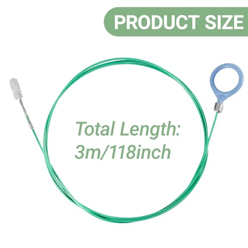 Auto Sunroof Drain Cleaning Tool, 118 Inch Flexible Tube Cleaning Brush, Flexible Drain Brush Extra Long Pipe Cleaners, Dredging Tool for Car Sunroof, Sewers, Windshield Wiper Hole