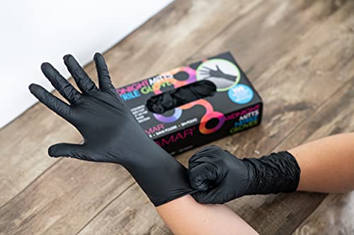 FRAMAR Powder Free Nitrile Gloves Medium, Guantes De Nitrile - size: Medium (Pack of 100)