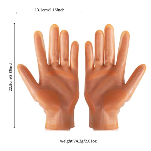 vodvob reusable silicone gloves, finger protectors for epoxy resin casting DIY crafts, household cleaning gloves - color: Orange