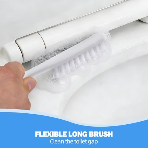 3 in 1 Toilet Brush and Plunger Set, Plunger and Brush Set, White - size: 1 pack