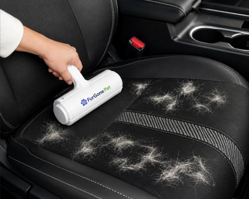 Self-Cleaning Pet Hair Remover Roller for Dog & Cat Hair, Reusable Lint Roller for Furniture, Couch, Carpet, Bedding & Car Seats, No Sticky Tape or Refills