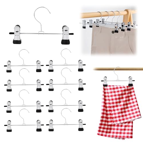 10PCS Boots Hangers with 2 Adjustable Clips, Stainless Steel