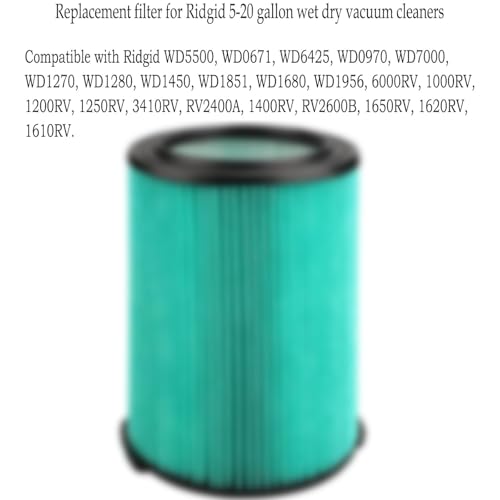 VF6000 Filter for Ridgid Shop Vac 5-20 Gal Wet Dry Vacuum Cleaner - style: VF6000 Filter