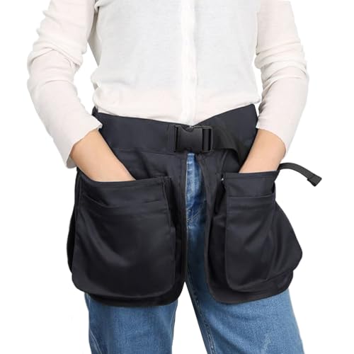 Waist Tool Apron Bag with Adjustable Waist Belt and Detachable Pockets Large Capacity Fanny Pack for Gardening Cleaning Work Hairstylist Woodworker Electrician Dog Trainer
