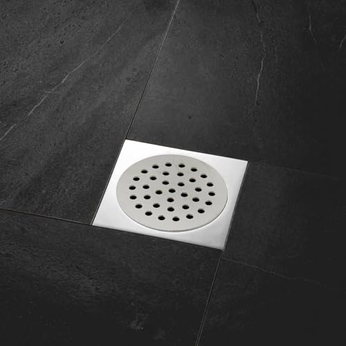 Round Drain Cover Grates 1.96"/5cm Dia Drain, 304 Stainless Steel Drainage Grate Cover Round Replacement Floor Drain Strainer for Shower, Bathroom Floor, Balcony, and Outdoor Garden Drains -2pcs - size: 1.96"/5cm