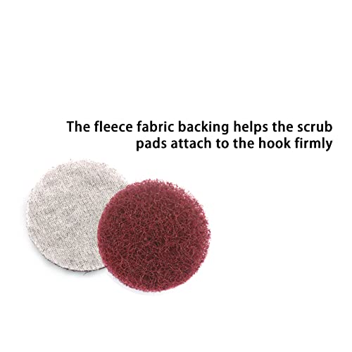 Heavy Duty Scour Pads, Non-Scratch Scrub Sponges, ULIFESTAR 5PCS Dish Scrubber Scouring Pads, Dual-Sided Reusable Household Scrub Pads for Dishes,Dish Cleaning Tool,Kitchen Scrubbers & Metal Grills - size: 121mm/5''Red 320-400grits