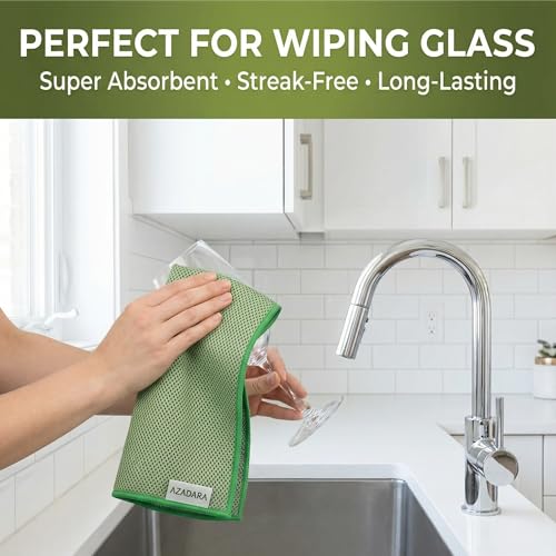 2-in-1 Scrub & Wipe Microfiber Cleaning Cloths, 6 Pack - size: 6 Pack