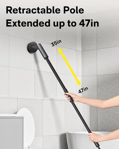 HOTO 3 Pcs Replacement Pads for HOTO Electric Scrubber with Long Handle
