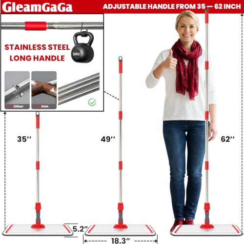 18” Professional Microfiber Mop for Floor Cleaning on Hardwood Floors