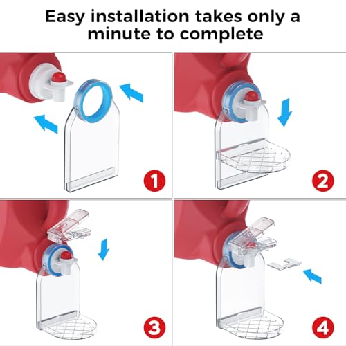 Laundry Detergent Dispenser Cup Holder & Nozzle Force-Saving Switch, Drip Catcher, Soap Dispenser, laundry room organization decor (Clear 2 Pack) - size: Clear 2 Pack