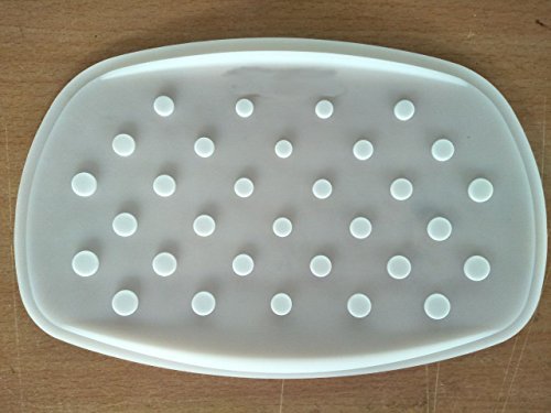 J&J home fashion Silicone Iron Rest Pad for Ironing Board Hot Resistant Mat White