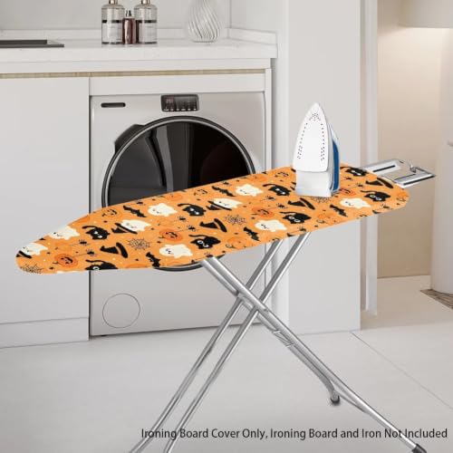 Ghost Heavy Duty Ironing Board Cover and Pad Thick Stain Resistant Padding Scorch & Stain-Resistant Padding Standard Size Iron Board Cover - color: Ghost5